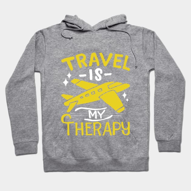 Travel is my therapy Hoodie by Mahmoud